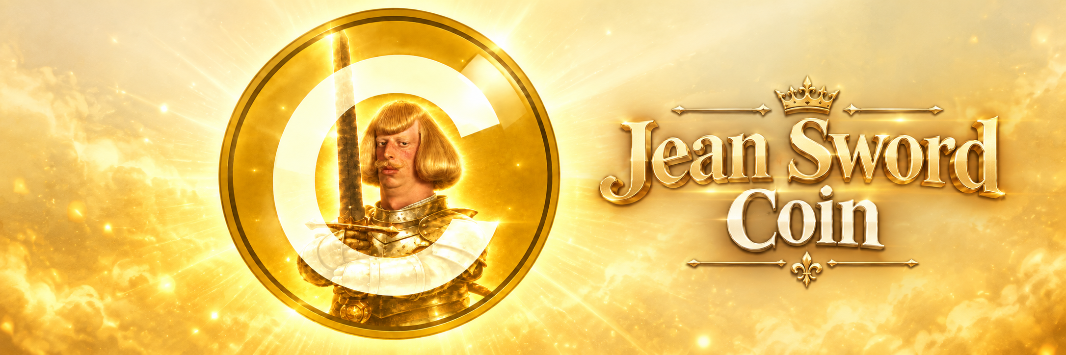 Jean Sword Coin royal golden banner